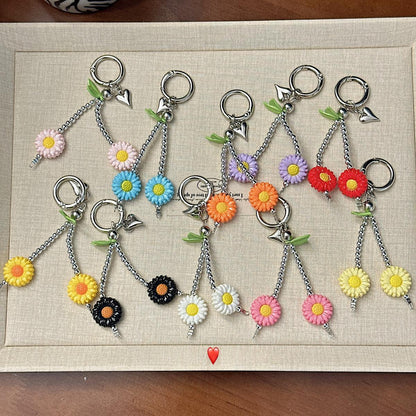 Cute Flower-shaped Bag Charm Keychain