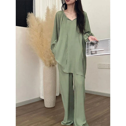 Three-quarter-sleeve Pants Set Suitable For Both Outdoor Wear And Lounging At Home