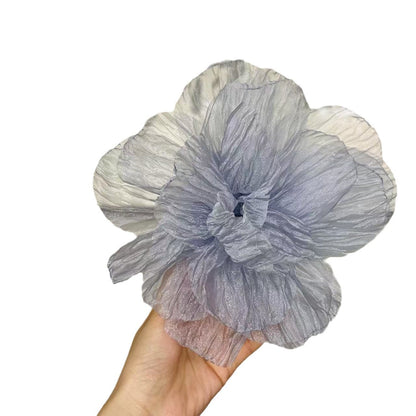 20cm Ruffled Burn-edged Camellia Corsage