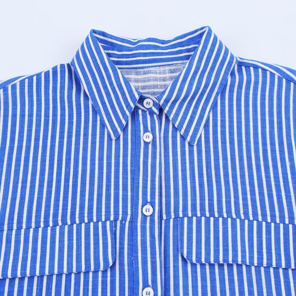 Retro-style Striped Blouse For Women