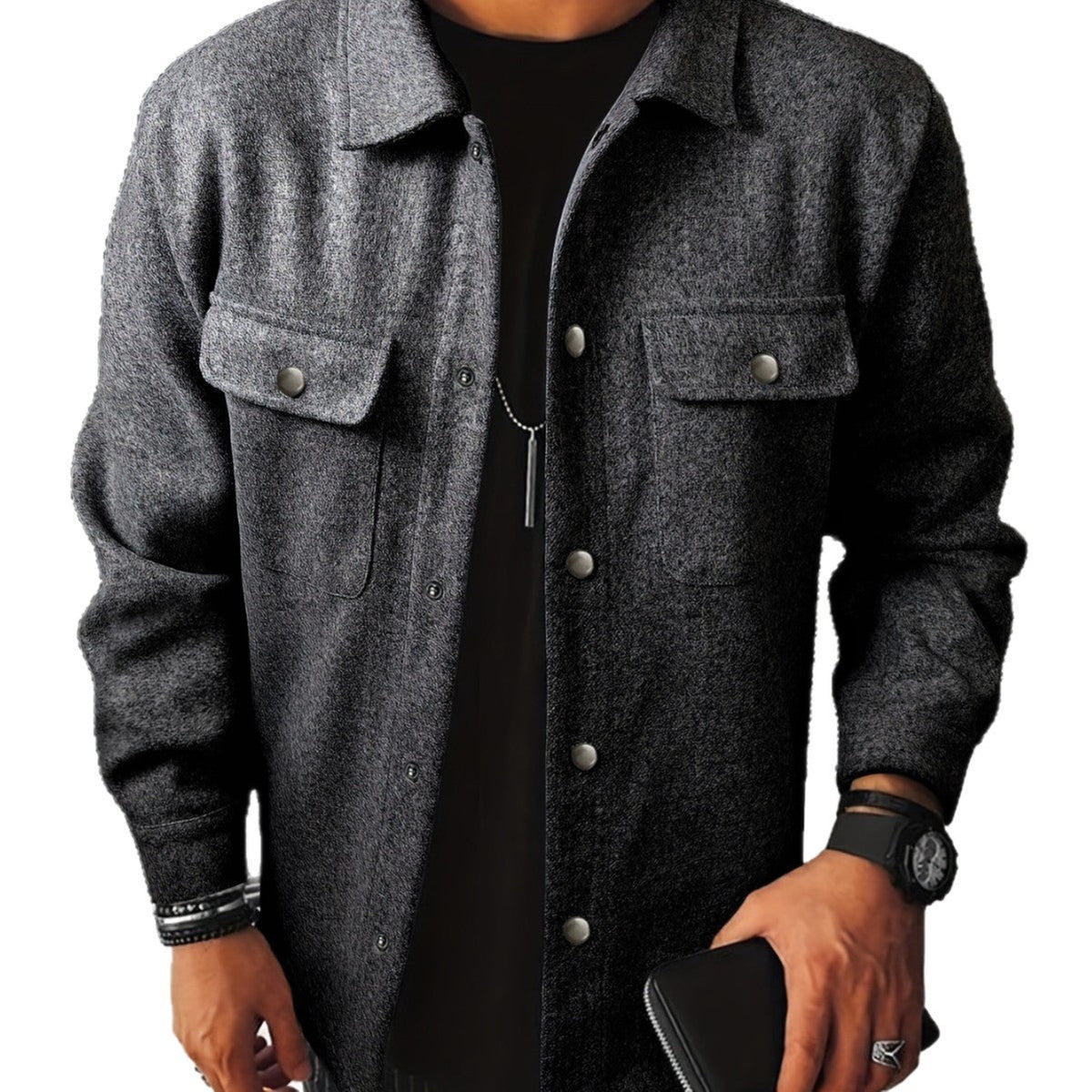 Men's Lapel Loose-fitting Coat Corduroy Jacket