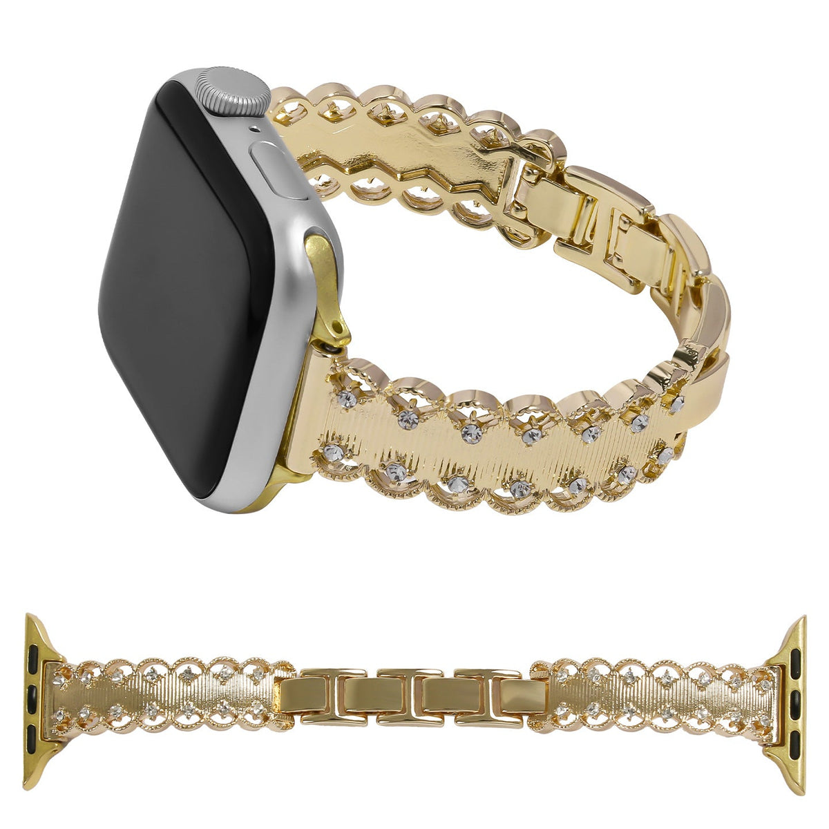 Lace Zircon Watch Strap Suitable For IWatch S10  Xiaomi Mi Band 9 108Pro Xiaomi 10