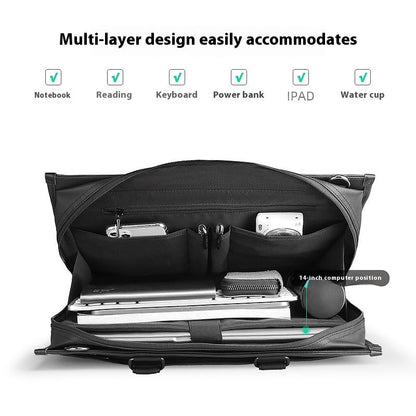 Men's Business Handheld Notebook Computer Briefcase