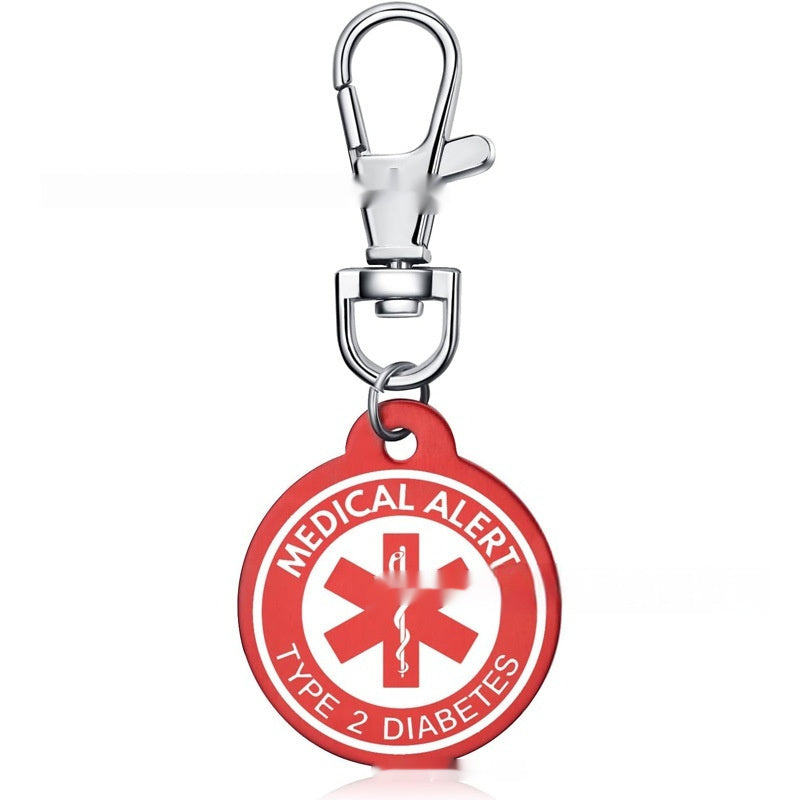 Personalized Aluminum Alloy Medical-Style Keychain