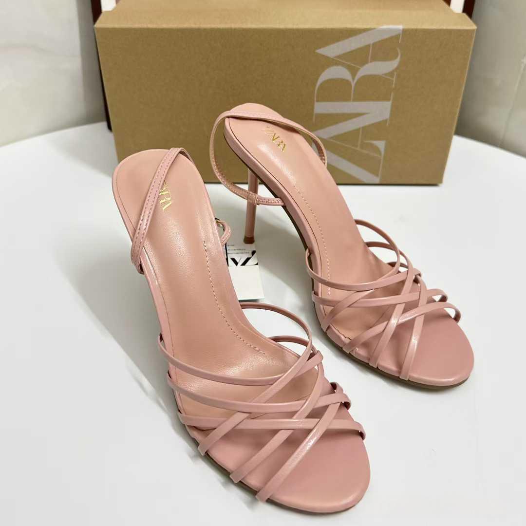 Women's Open-toe High-heeled Pointed-toe Strappy Sandals