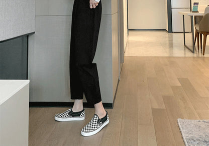 Slimming Spring And Summer Black Casual Pants