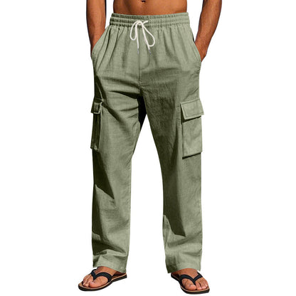 Breathable Multi-pocket Straight-leg Work Pants