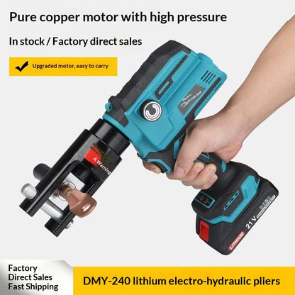 Compact Lithium-battery-powered Hydraulic Crimper Portable Wire Crimping Tool
