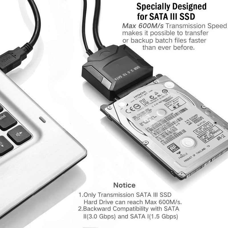 USB To SATA Hard Drive Plug-and-play Cable Supports All Hard Drives