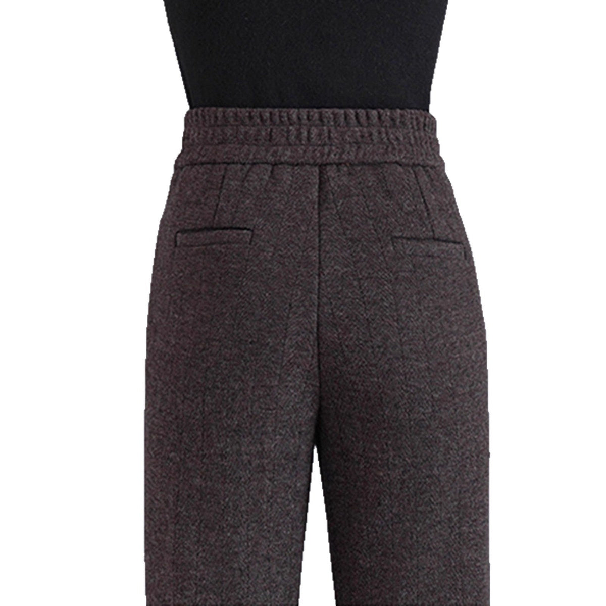 Womens Fallwinter Fleece-lined Slimming Bootcut Pants New Style
