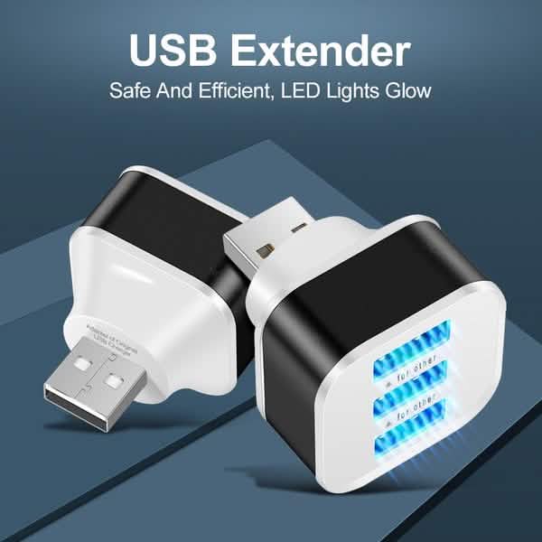 2-Pack: High Speed USB HUB 3 Ports Splitter
