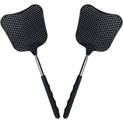 2-Pieces: Heavy Duty Telescopic Fly Swatter Set
