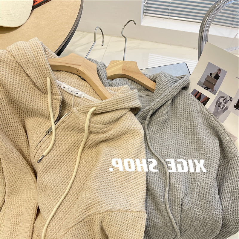 Wafffle Knit Hoodie
