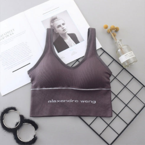 Women vest sports bra yoga mountain climbing