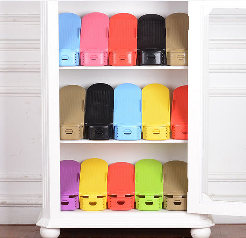 Adjustable Double Stand Shoe Rack Storage Organizer