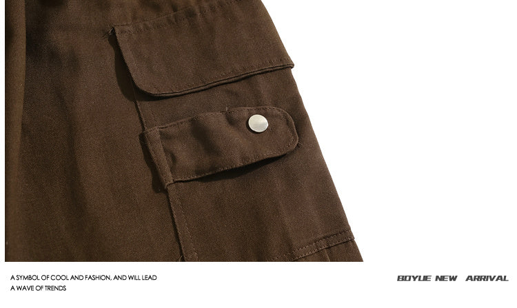 Multi-pocket Men's Spring Autumn Casual Overalls