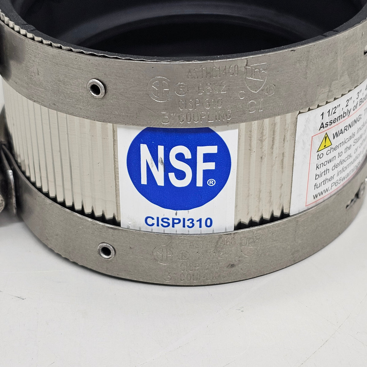 MIFAB Heavy-Duty Clamp Coupling Stainless Steel 3 x 3 Fitting