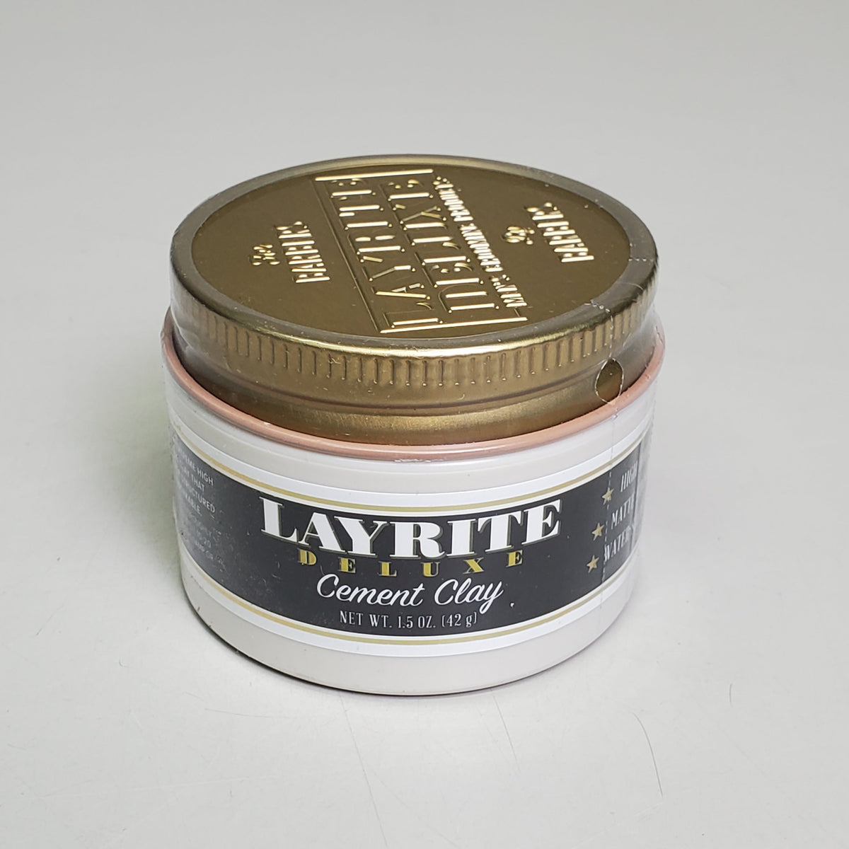 LAYRITE DELUXE Hair Cement Clay 1.5 oz Extreme High Hold Water Based