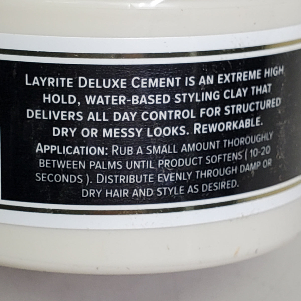 LAYRITE DELUXE Hair Cement Clay 1.5 oz Extreme High Hold Water Based