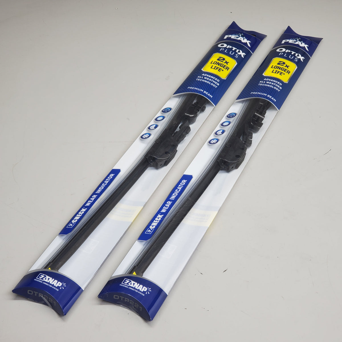 PEAK (2 Pack) Optix Plus Beam Wiper Blades 22" OTP221 2x Longer Life