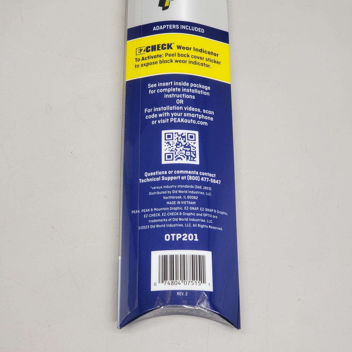 PEAK Optix Plus Beam Windshield Wiper Blades 20" OTP201 2x Longer Life