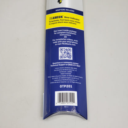 PEAK Optix Plus Beam Windshield Wiper Blades 20" OTP201 2x Longer Life