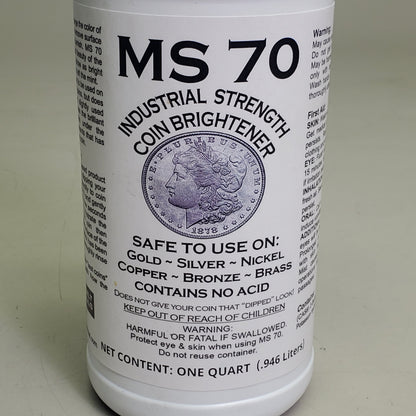 BETTERBILT CHEMICALS Industrial Strength Coin Brightener 1 Qt MS70 Safe On Gold Silver Nickel Copper Bronze Brass