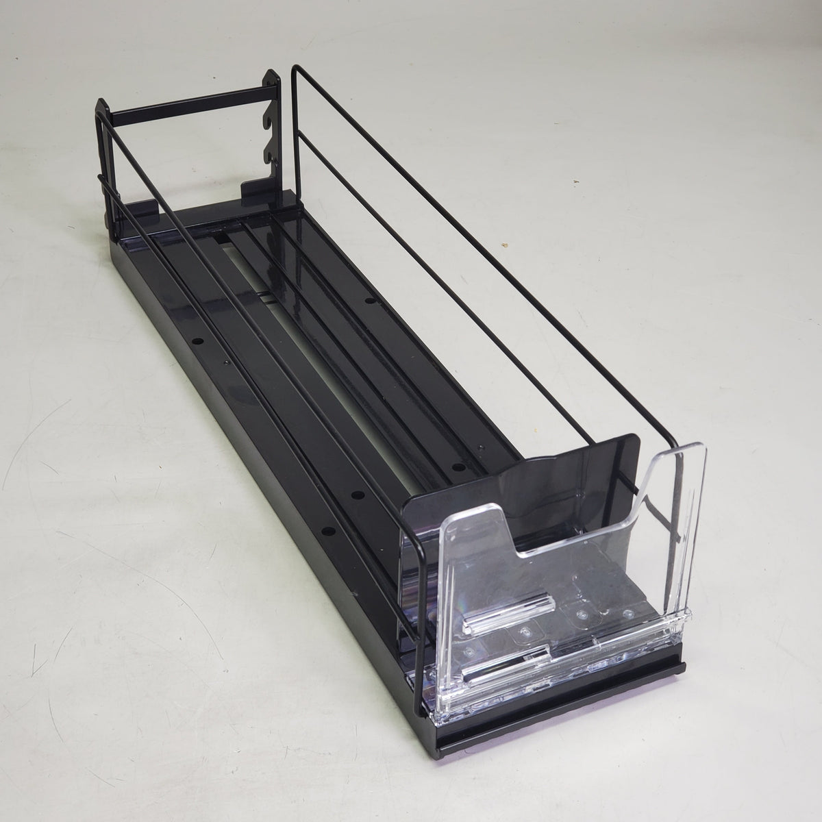 STEPHEN GOULD CORP (6 Pack) Retail Push Tray's Display System Bed W/ Additional Middle Wire ~5"x20" Black sg418 34349
