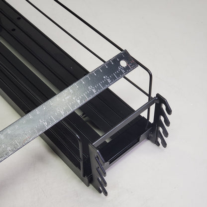 STEPHEN GOULD CORP (6 Pack) Retail Push Tray's Display System Bed W/ Additional Middle Wire ~5"x20" Black sg418 34349