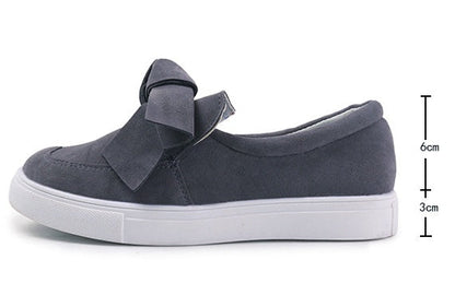 Bow canvas shoes