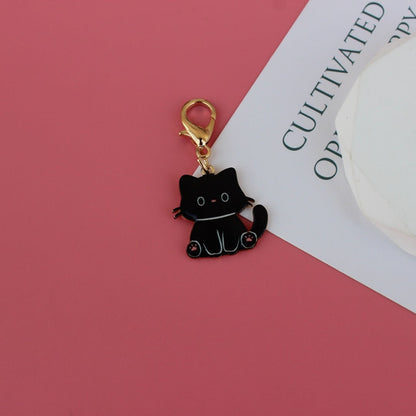 Cute Cartoon Cat Keychain, Chubby Cat Earphone Case Charm