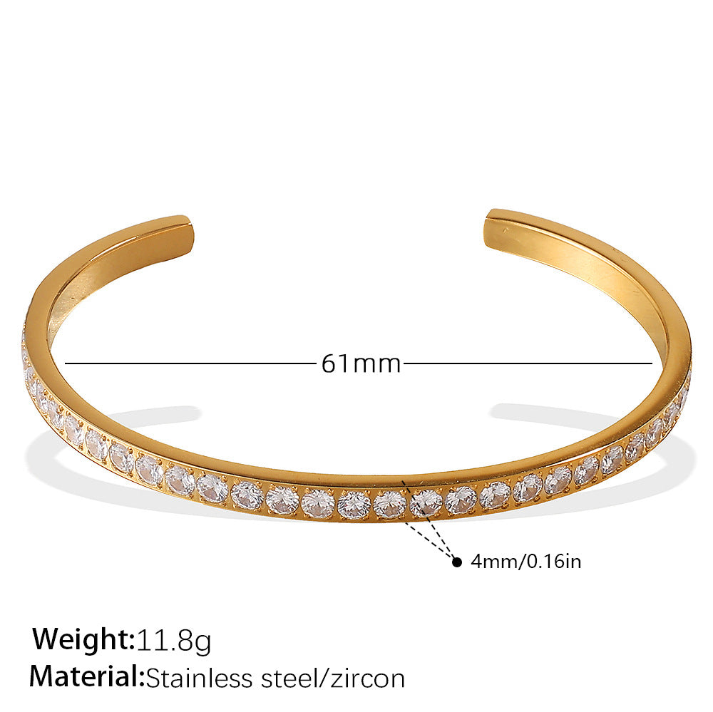 Buckle Bracelet Alloy Open-end Bracelet