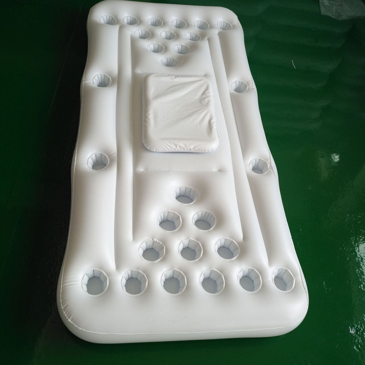 Inflatable Beer Pong Buoy. Pool Beer Pong inflatable mattress. inflatable drinking game