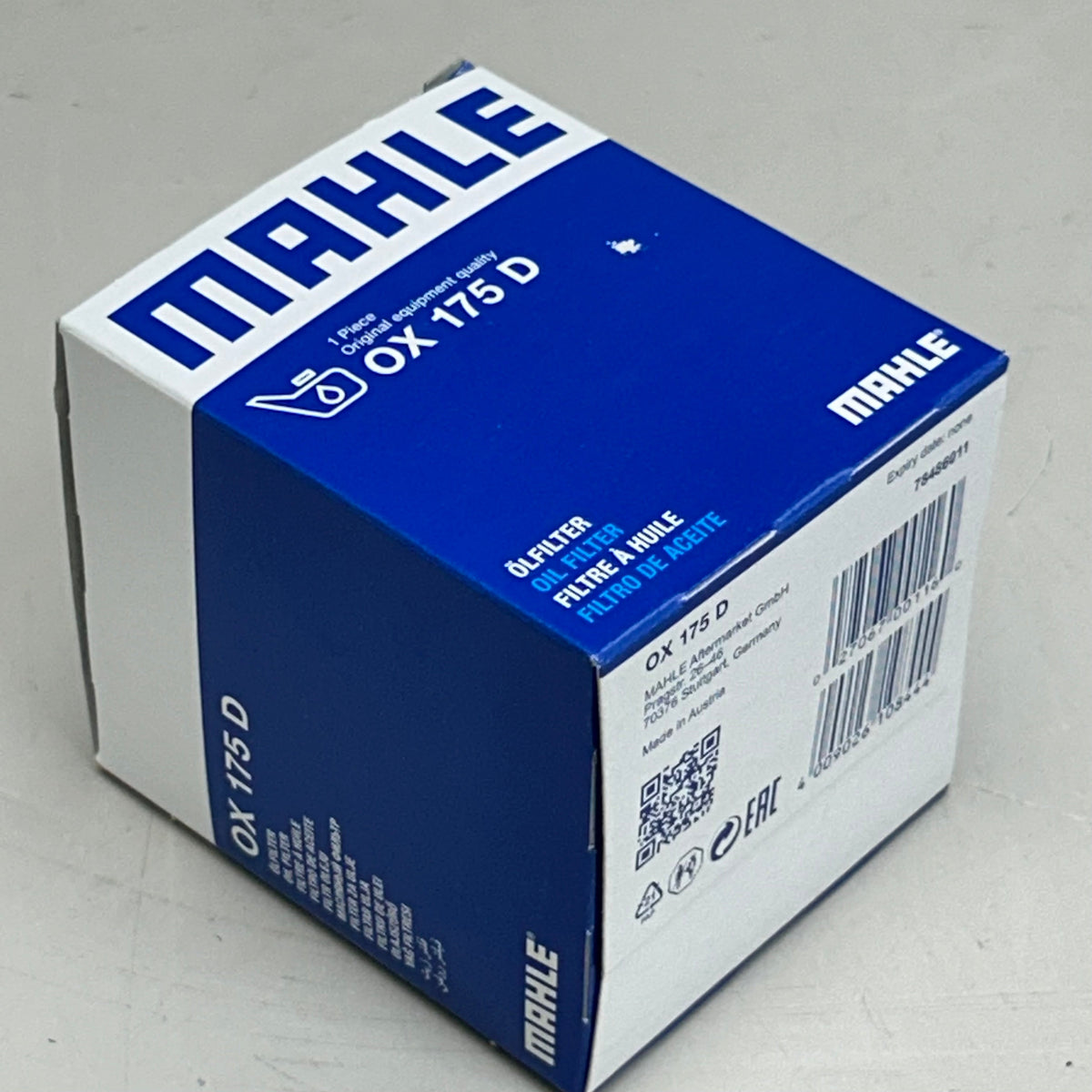 MAHLE Engine Oil Filter Replacement Part For Ram & Mini Cooper OX 175D