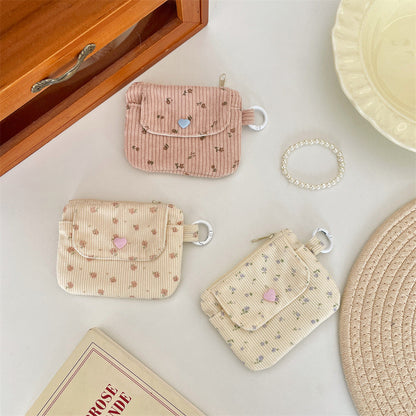 Corduroy Printed Coin Purse For Women
