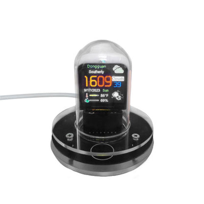 Intelligent Glow Tube Networking Weather Alarm Clock Temperature and Humidity Display Intelligent Desktop Decoration