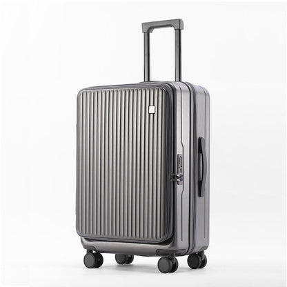 Front Open Luggage 20-inch Boarding Drop-resistant Trolley Case Extended Luggage Case