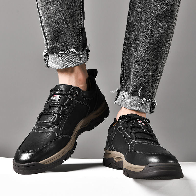 Fashion Leather Tide Shoes Breathable Casual Men