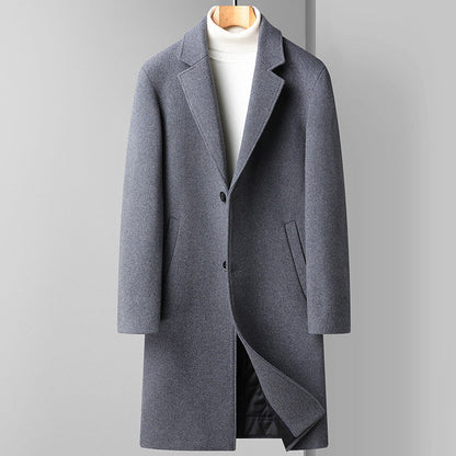 Woolen Coat Men's Business Korean Version