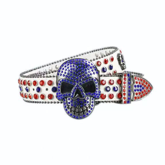 Halloween Subculture Skull Hip Hop Decoration Belt