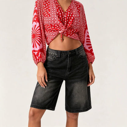Chic Versatile Denim Shorts For Women