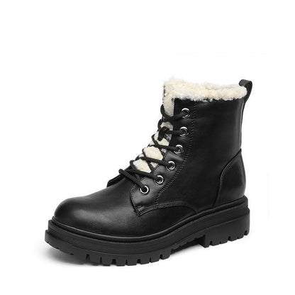Women's Flat Lace Up Booties