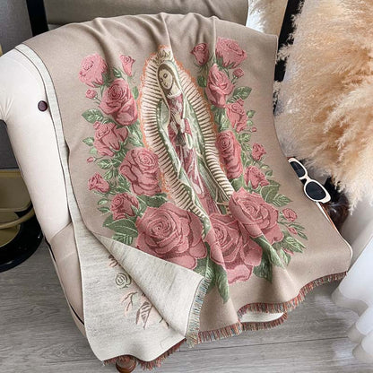 Thickened Scarf Reversible For Fall And Winter