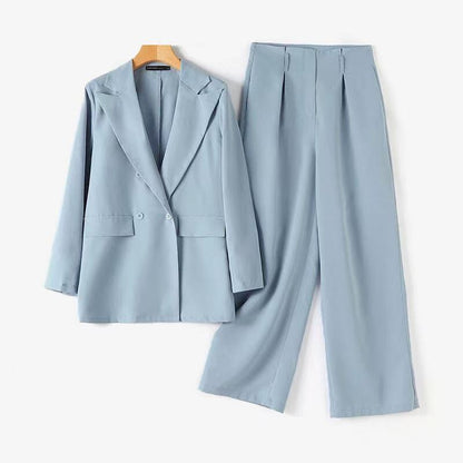 Women's Professional Wear Solid-color Single-button Suit Set