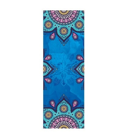 Patterned Anti-Skid Yoga Mat Towel