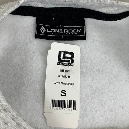 LONEROCK Helen Georgia Crew Sweatshirt Sz Small Grey/White