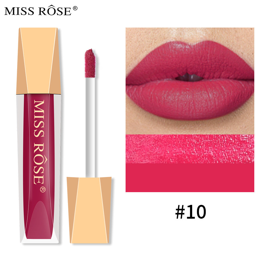 Matte Lip Gloss Liquid Pearlescent Lip Gloss Non Fading Non Stick Cup Velvet Lip Glaze Lipstick