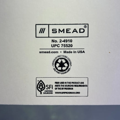 SMEAD (50 PACK) File Jackets Straight Cut Tab 2-Ply 1" Expansion Manila 75520