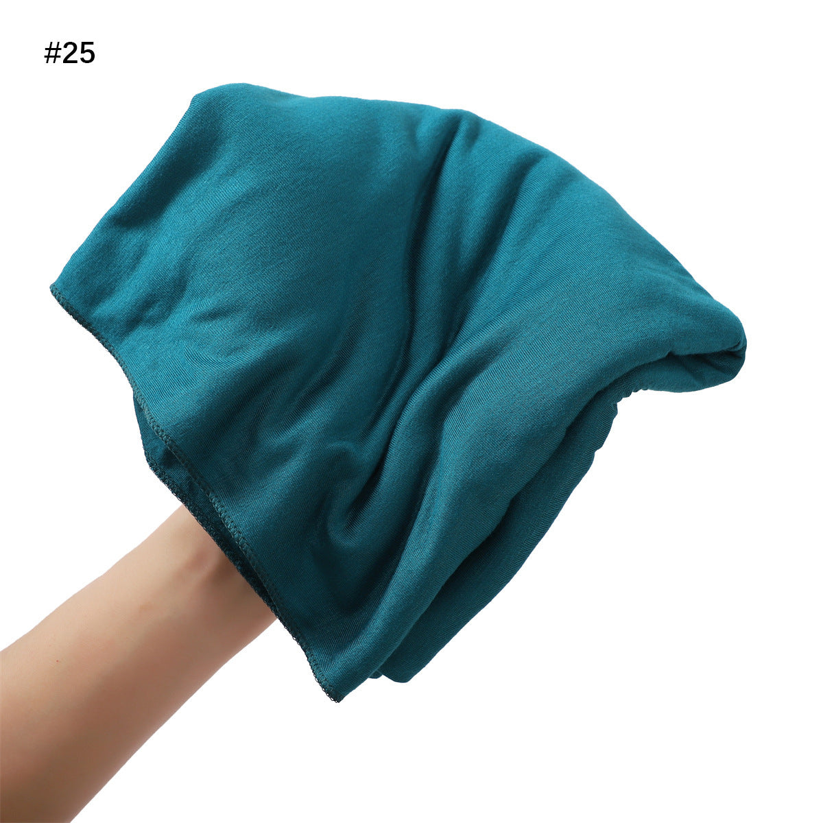 Solid-color Large-size Modal Sweatband Single-color Mercerized Cotton Turban Headscarf