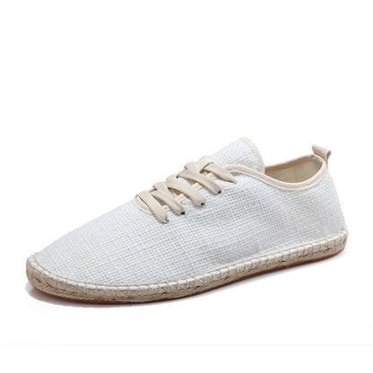 Linen canvas shoes
